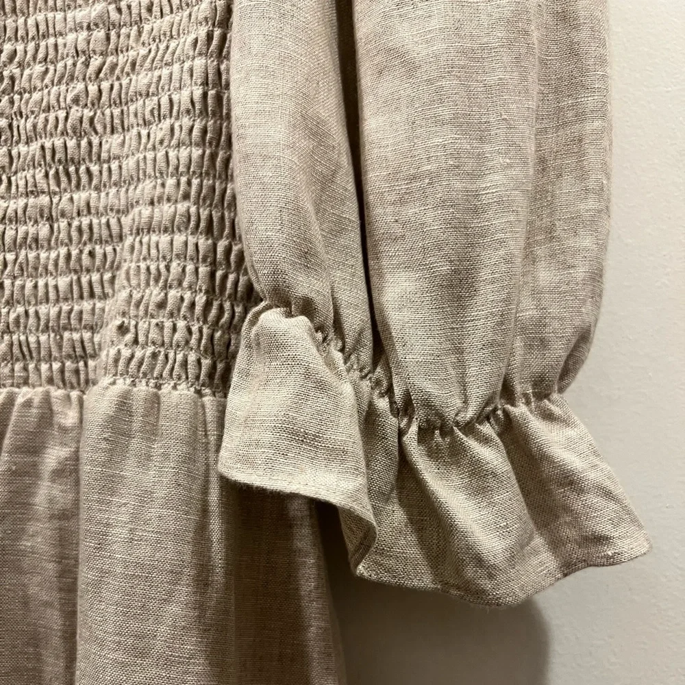REFORMATION Cerise Linen Dress - Picture 10 of 12
